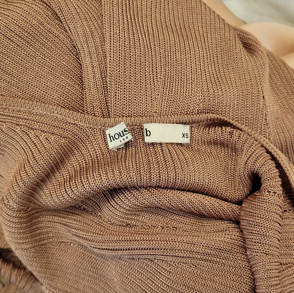 House of CB Ophir Mocha Rib Knit Vest Dress - Picture 9 of 11